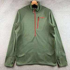 Patagonia R1 Regulator Fleece Half Zip Pullover Green Mens Medium